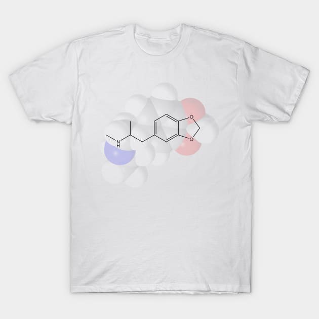 Ecstasy Molecule Chemistry T-Shirt by ChemECool